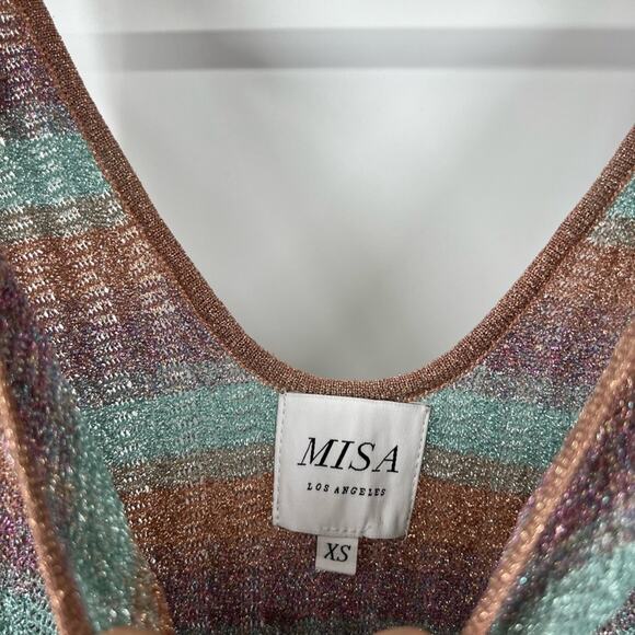 Misa Los Angeles Rosita Knit Striped Midi Dress - Picture 5 of 8